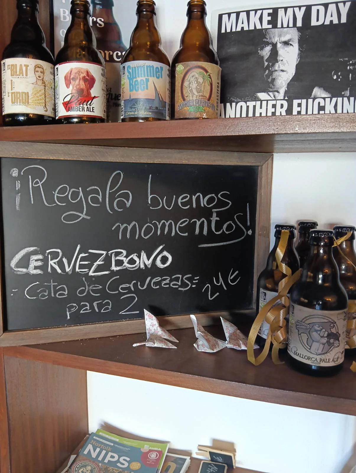 FORASTERA Cervezbono presented in a bottle for collection in Alaró