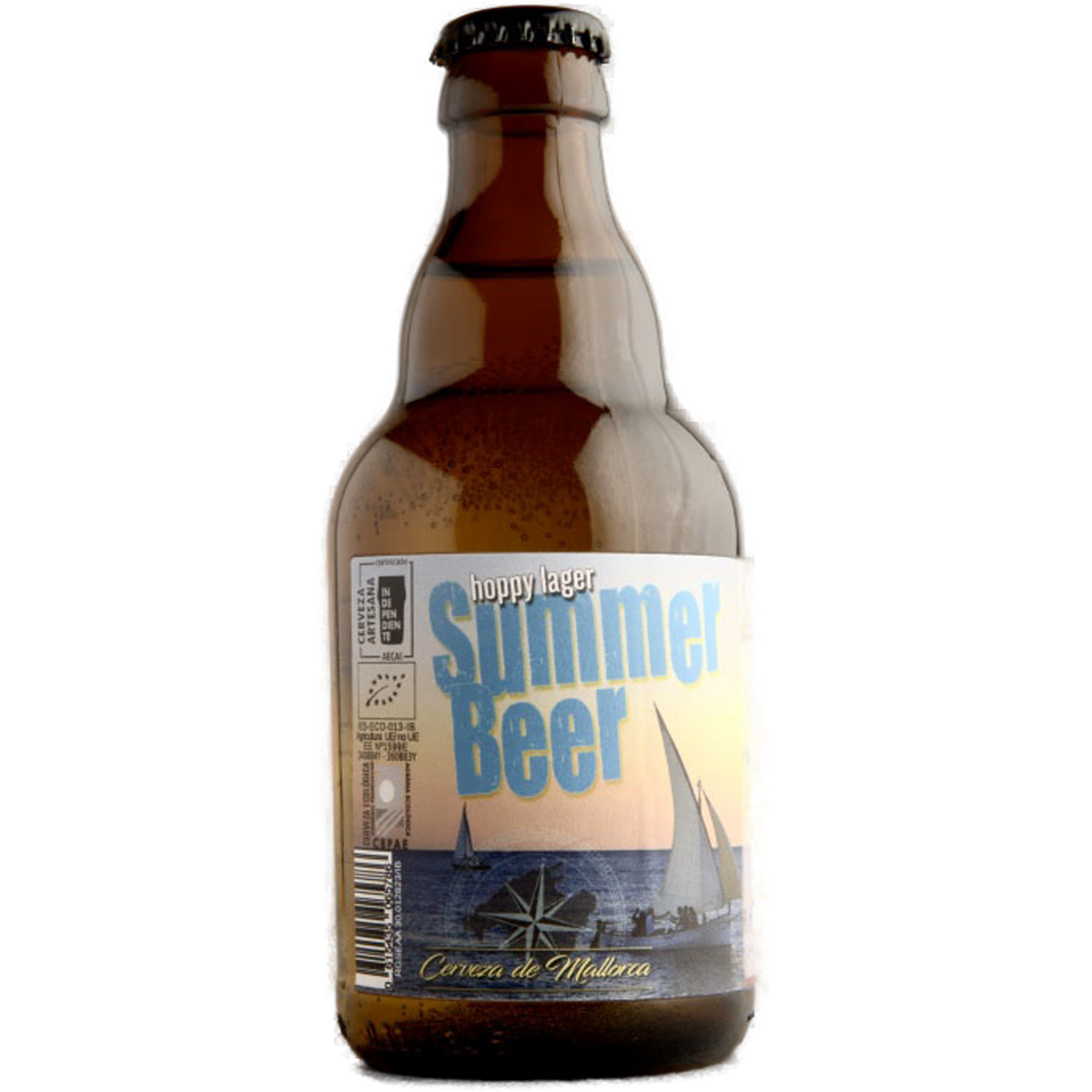 Summer Beer Hoppy Lager bottle by FORASTERA Craft Beer Mallorca