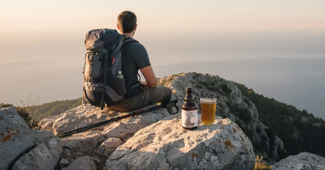 Sa Roqueta Pilsner by FORASTERA Craft Beer in Alaró, Mallorca