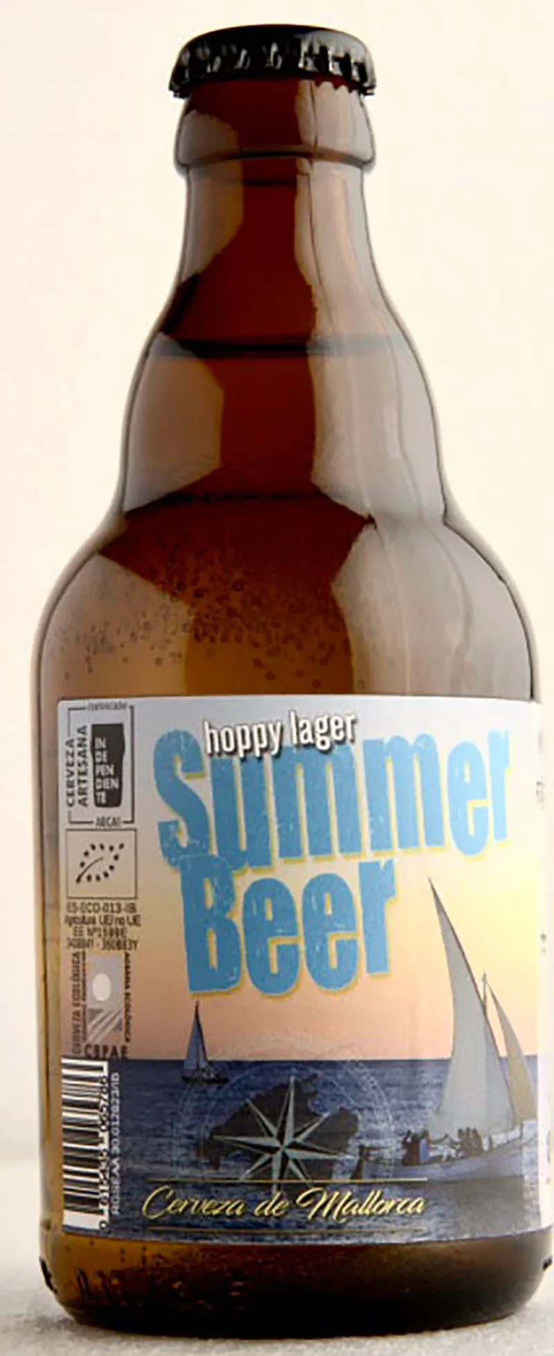 FORASTERA Summer Beer, cerveza Hoppy Lager artesanal elaborada en Alaró, Mallorca